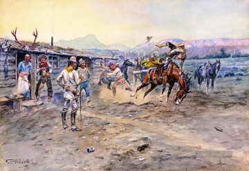 Indianer und Cowboy Werke - der Tenderfoot 1900 1 Charles Marion Russell Indiana Cowboy